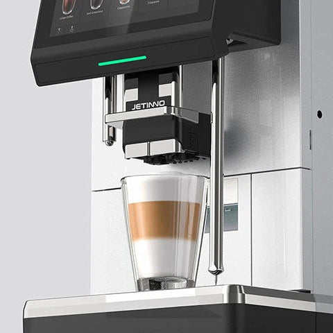 JL37 commercial coffee machine with integrated steam wand